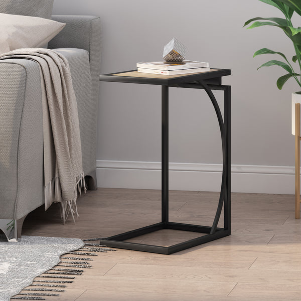 Gdf Studio Catileya Modern Industrial C-Shaped End Table