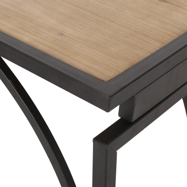 Gdf Studio Catileya Modern Industrial C-Shaped End Table