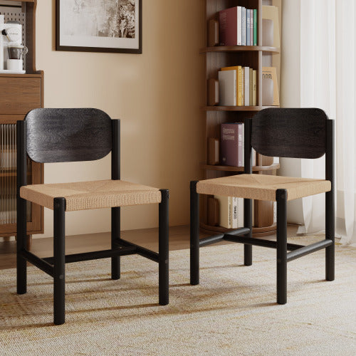 Gdf Studio Cavodarum Wooden Dining Chairs Indoor Armless Kitchen Chairs Set Of 2
