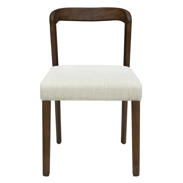 Gdf Studio Cavomirium Solid Rubber Wood Dining Chairs Set Of 2