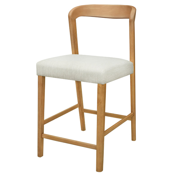 Gdf Studio Cavovasir Solid Rubber Wood Counter Stools Set Of 2