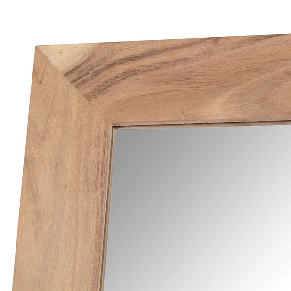 Gdf Studio Celenia Rustic Floor Mirror With Acacia Wood Frame