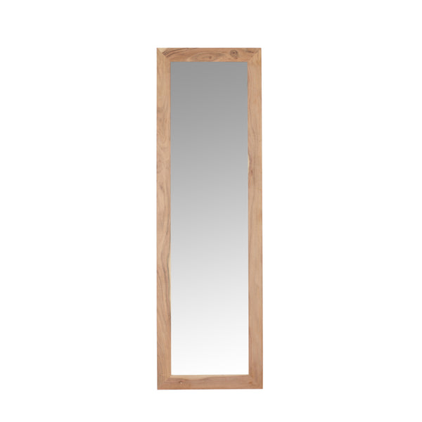 gdf studio Celenia Rustic Floor Mirror with Acacia Wood Frame