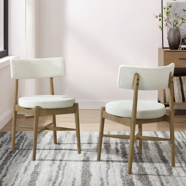 Gdf Studio Celestee Modern Upholstered Dining Chairs Set Of 2