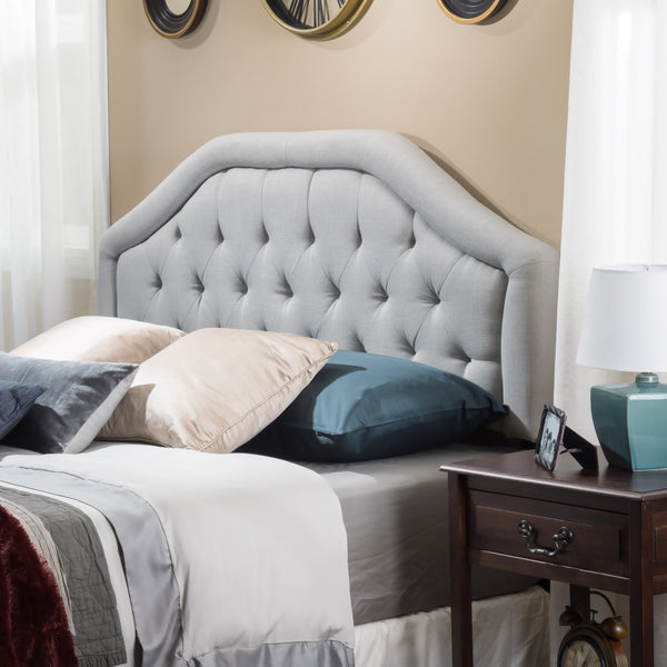 Gdf Studio Celina Queen Tufted Adjustable Fabric Headboard