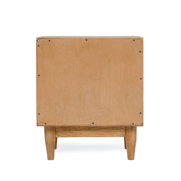 Gdf Studio Cerny Rustic Handmade Wood And Cane Nightstand Cabinet Natural