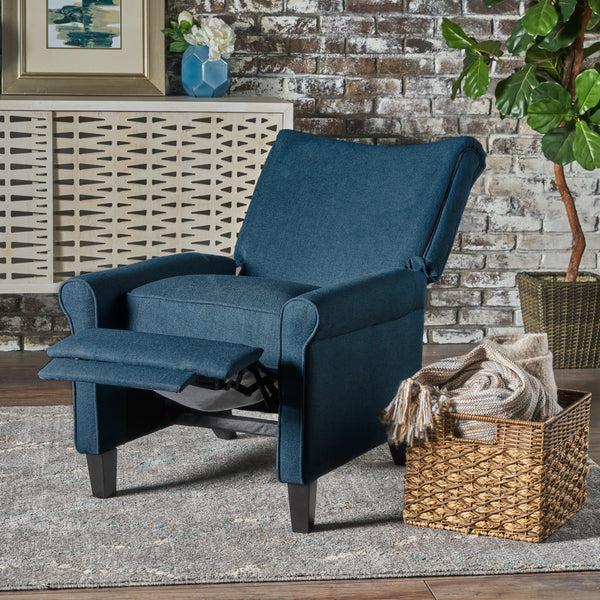 Gdf Studio Charlene Traditional Fabric Recliner Chair