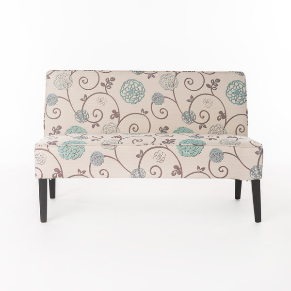 Gdf Studio Charlotte Modern Simple Elegant Fabric Settee