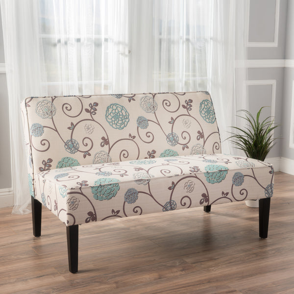 Gdf Studio Charlotte Modern Simple Elegant Fabric Settee