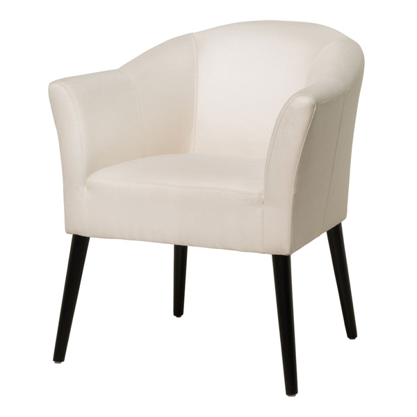 Gdf Studio Charmaine Mid-Century Modern Low Back Fabric Accent Chair With Tapered Legs