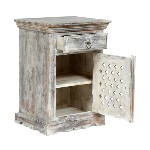 Gdf Studio Chaves Handcrafted Boho Mango Wood Nightstand