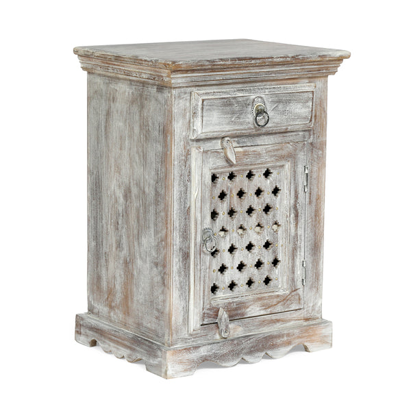 gdf studio Chaves Handcrafted Boho Mango Wood Nightstand
