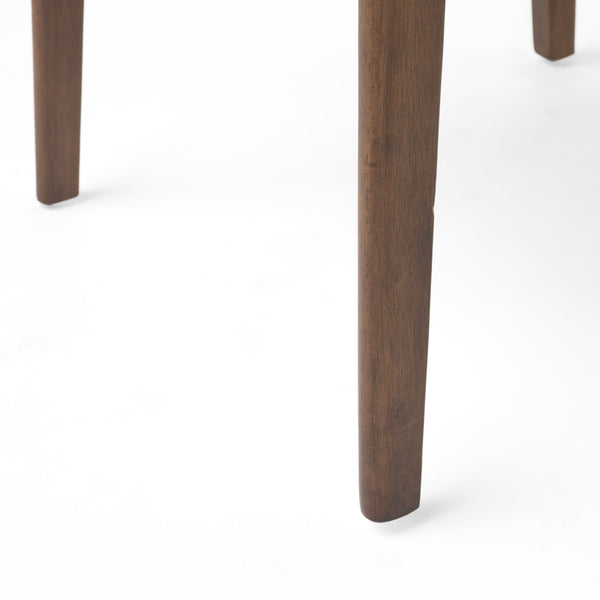 Gdf Studio Chennault Wood And Faux Leather 7 Piece Dining Set Walnut Dark Brown