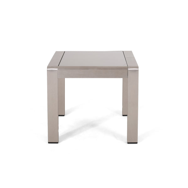 Gdf Studio Cherie Coral Outdoor Aluminum Side Table (Set Of 2)