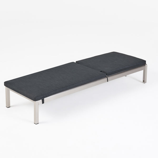 Gdf Studio Cherie Modern Outdoor Adjustable Chaise Lounge With Cushion