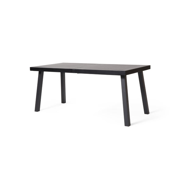 gdf studio Chitwood Indoor Modern Industrial Acacia Wood Dining Table Black
