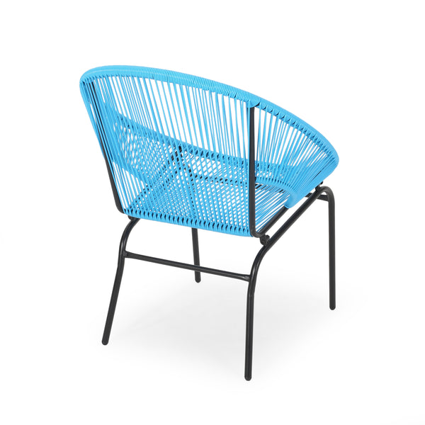 Gdf Studio Chrissy Outdoor Modern Faux Rattan Club Chair (Set Of 2)