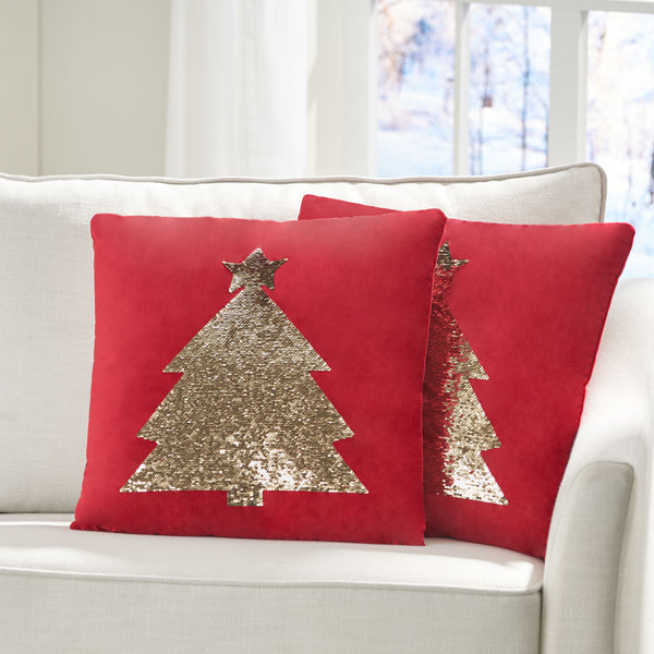 gdf studio Cibola Glam Velvet Christmas Throw Pillow