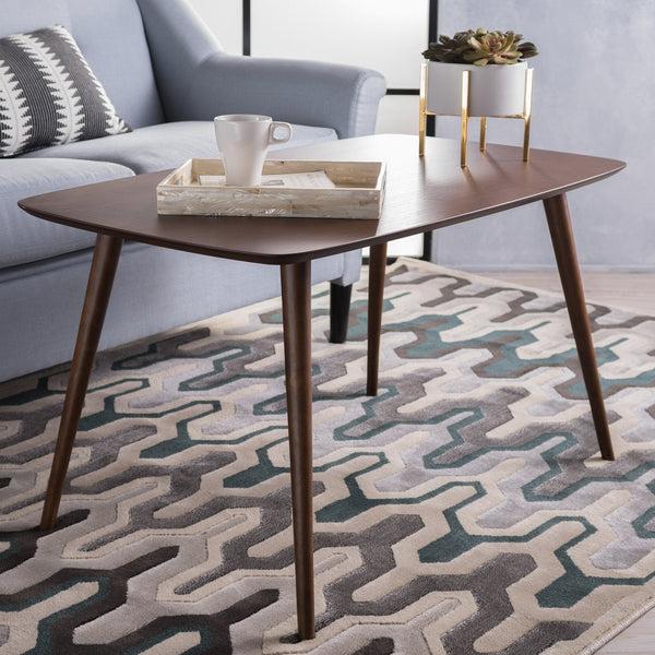 Gdf Studio Cilo Mid-Century Design Wood Finished Coffee Table