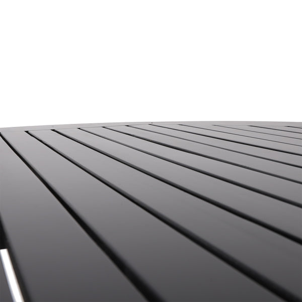 Gdf Studio Clacton Indoor Acacia Wood Dining Table Black