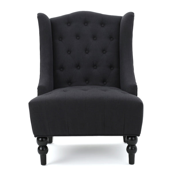 Gdf Studio Clarice Fabric High Back Wingback Accent Chair