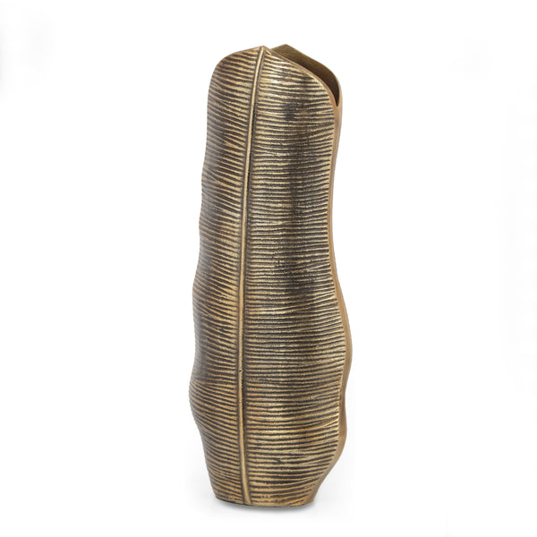gdf studio Clarkdale Handcrafted Aluminum Leaf Vase