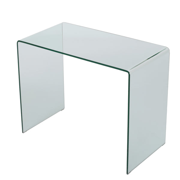 gdf studio Classon Modern Rectangular Tempered Glass Console Table