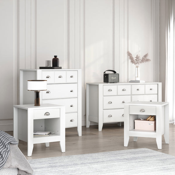 gdf studio Cleary Contemporary Faux Wood 4 Piece Bedroom Set