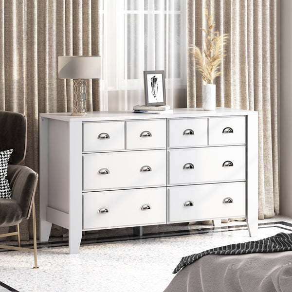 gdf studio Cleary Contemporary Faux Wood 6 Drawer Double Dresser