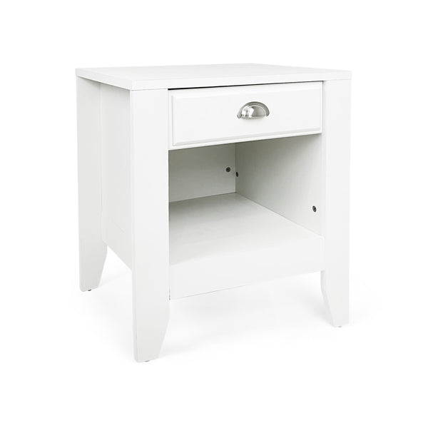 Gdf Studio Cleary Contemporary Faux Wood Nightstand With Drawer