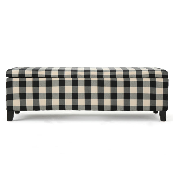 gdf studio Clor Fabric Rectangle Storage Ottoman Bench