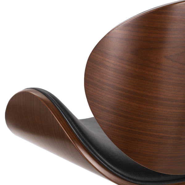 Gdf Studio Clyo Mid-Century Modern Upholstered Swivel Office Chair