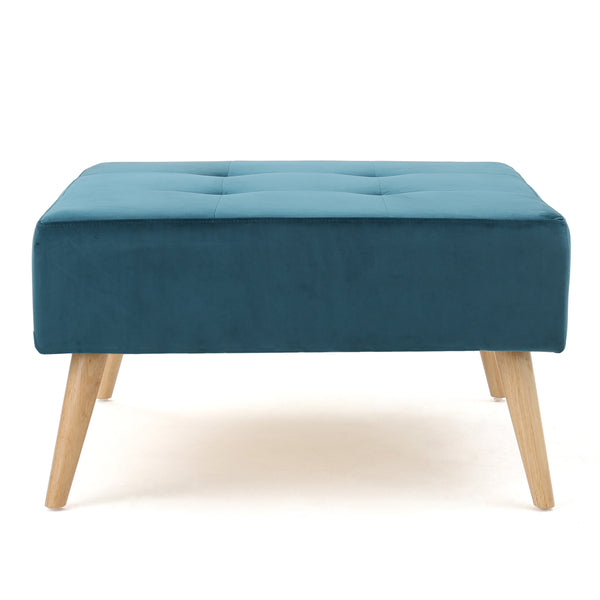 gdf studio Coastwood Mid-Century Fabric Square Ottoman Coffee Table