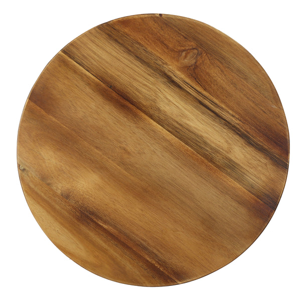 Gdf Studio Colburn Outdoor Natural Finished Acacia Wood 15-inch Accent Table