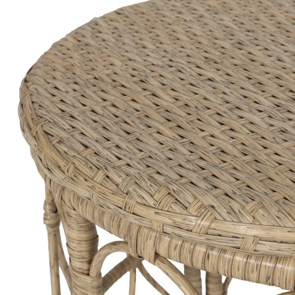 Gdf Studio Colmar Outdoor Wicker 3 Piece Chat Set With Cushions Light Brown And Beige