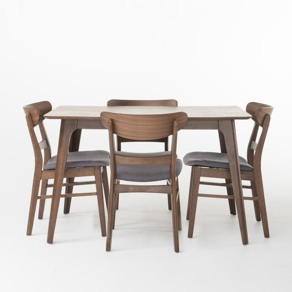 gdf studio Colonial Mid-Century Modern 5 Piece Dining Set