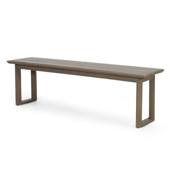 Gdf Studio Conifer Outdoor Acacia Wood Dining Bench