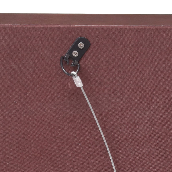 Gdf Studio Connesena Handcrafted Boho Leather Square Wall Mirror