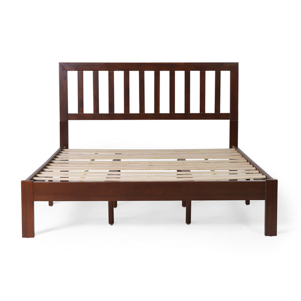 Gdf Studio Contessa Modern Farmhouse Acacia Wood Queen Bed Platform