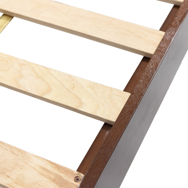 Gdf Studio Contessa Modern Farmhouse Acacia Wood Queen Bed Platform