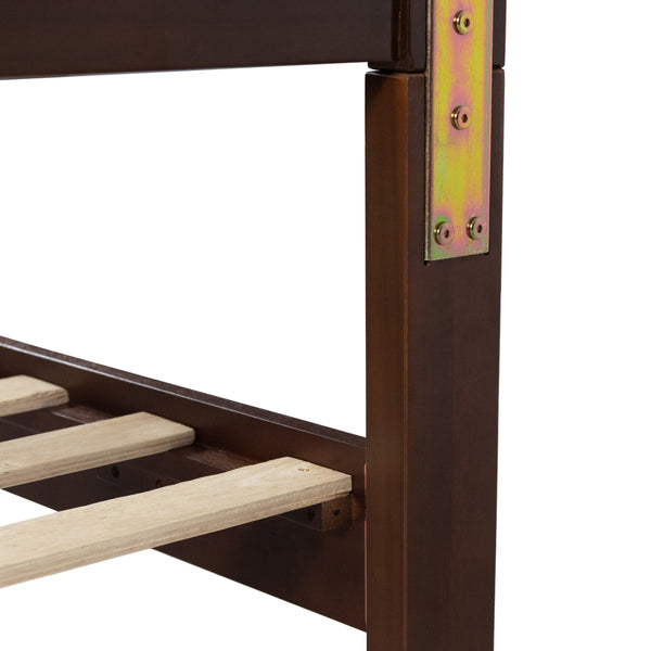 Gdf Studio Contessa Modern Farmhouse Acacia Wood Queen Bed Platform