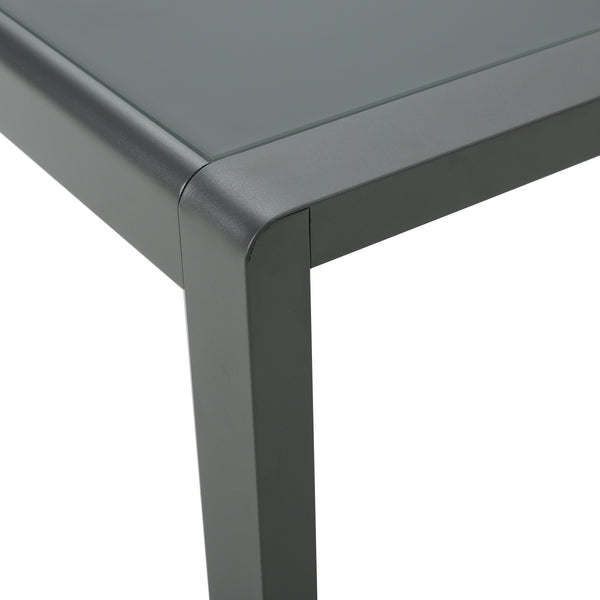 Gdf Studio Coral Bay Outdoor Gray Aluminum 10 Piece Estate Patio Collection