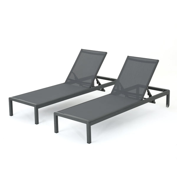Gdf Studio Coral Bay Outdoor Gray Aluminum 11 Piece Estate Patio Collection With Firepit