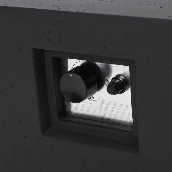 Gdf Studio Coral Bay Outdoor Gray Aluminum 7 Piece Sofa Chat Set With Fire Table