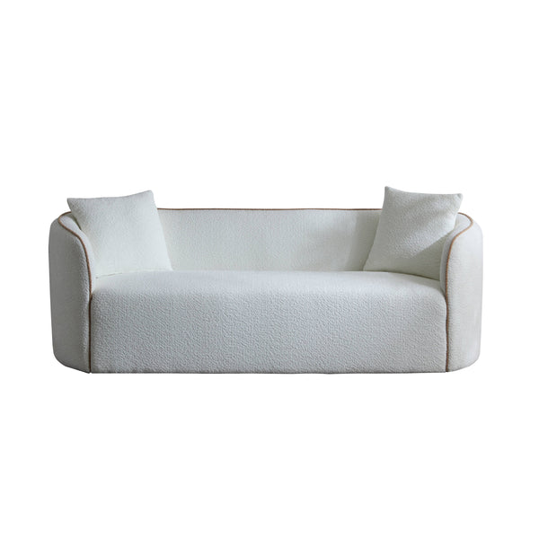 Gdf Studio Coralna 82" Curved Sofa 3-Seater Living Rooms Bedrooms Apartment Office