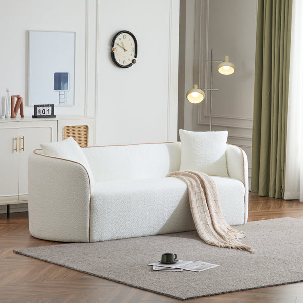 Gdf Studio Coralna 82" Curved Sofa 3-Seater Living Rooms Bedrooms Apartment Office