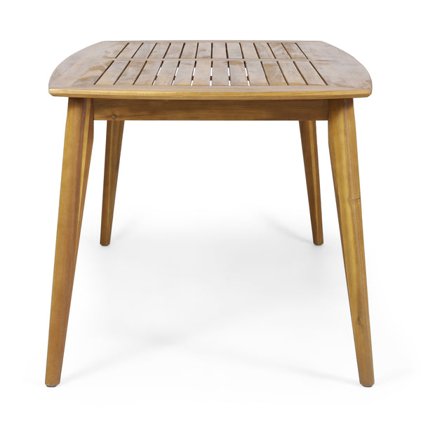 Gdf Studio Cote Teak Finish Acacia Wood Outdoor Dining Table