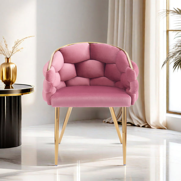 gdf studio Cotorro Velvet Barrel Design Accent Chairs