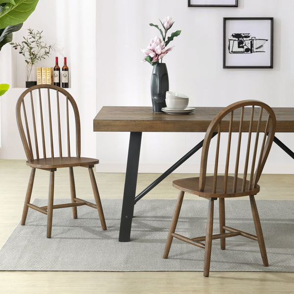 Gdf Studio Covelar 36" H Spindle Back Chair (Set Of 2)