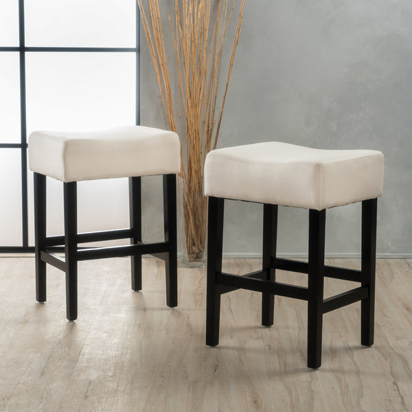 Gdf Studio Coventry 26-Inch Fabric Backless Counter Stool (Set Of 2)